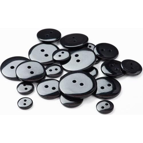 100pcs Round Resin Button Two Holes For Kids Baby Clothing DIY Buttons Bag Sewing Crafts Scrapbooking Accessories