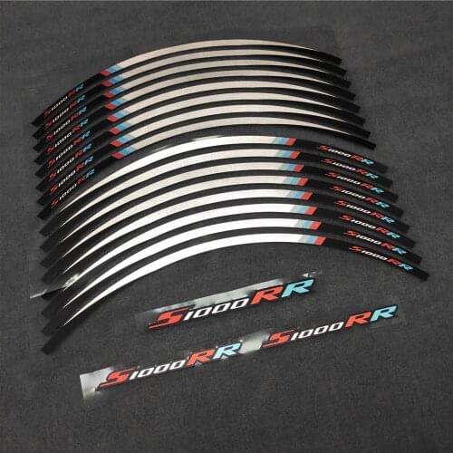 Motorcycle for BMW S1000RR S1000 Rr New High Quality 12 Pcs Fit Reflective Wheel Sticker Protector Racing