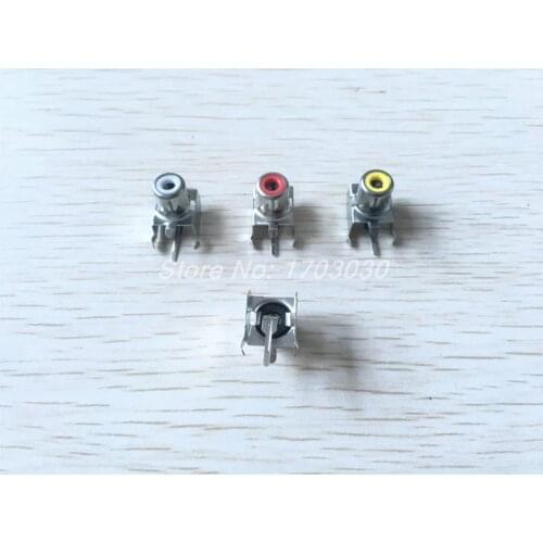 15 pcs AV-8.4-3 AV Pin Jack 3 Color RCA Female Audio Video AV Socket Connector