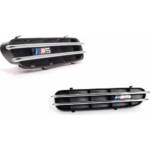 2pcs M5 Car Side Fender Air Flow Vents Grille Grill Replacement for BMW 5 Series E39 E60 E61