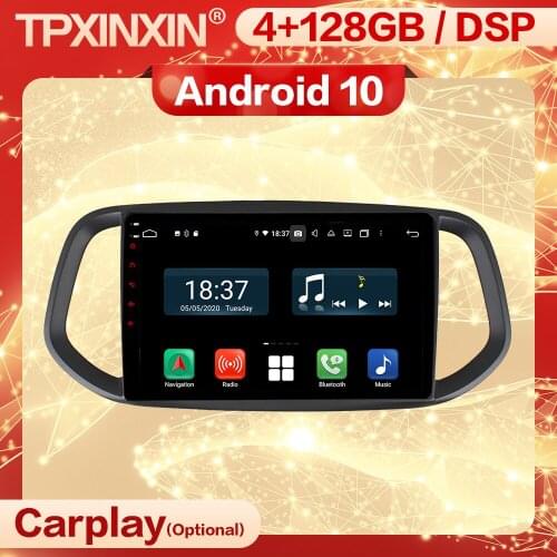4+128G Carplay 2 Din Android 10 Multimedia Stereo Receiver For KIA KX3 2015 2016 2017 BT Wifi Radio Audio Video Player Head Unit