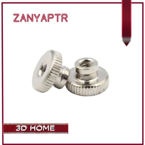 5pcs M3 Screw Nuts Part For Heated Bed 3D Printers Parts Stainless Steel Adjustment Screws Components Accessoriess