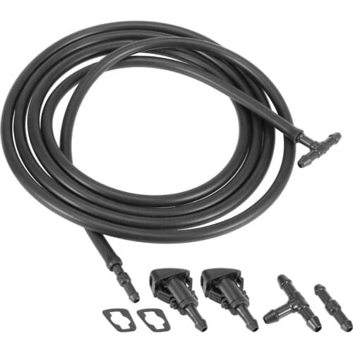 7pcs 2M Car Windshield Washer Hose Automotive Wiper Blade Pipe Windshield Jet Spray Wiper Nozzle Water Hose Kit for Chrysler