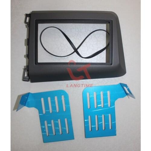Car refitting DVD frame,DVD panel,Dash Kit,Fascia,Radio Frame,Audio frame for 2011-13 Honda Civic,2Din right hand