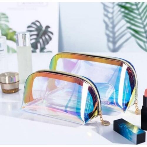 Travel Cosmetic Bag Transparent Waterproof Ladies Makeup Pack Storage Bag Make Up Organizer Wash Beauty Kit Storage Pouch