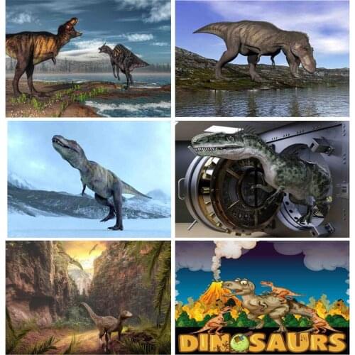 Children Newborn Baby Birthday Background for Photography Decor Dinosaur Photographic Studio Photo Backdrop NY2ET-01