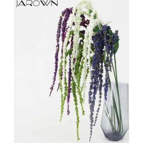 JAROWN Artificial Green Amaranthus Artificial Flower Green Plant For Wedding Home DIY Decoration Foam Flowers