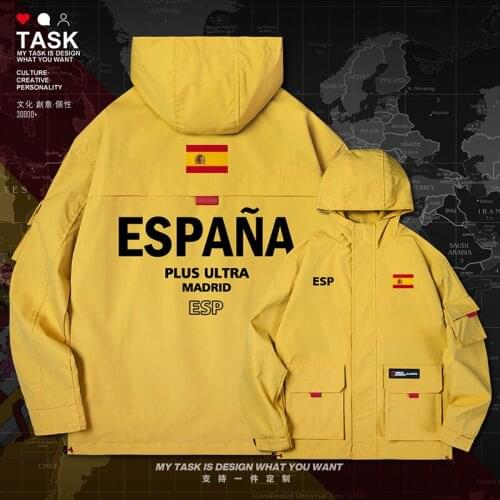 Spain Espana ESP men jacket hooded nation flag mens jackets streetwear for men fashion casual chaquetas hombre clothes autumn