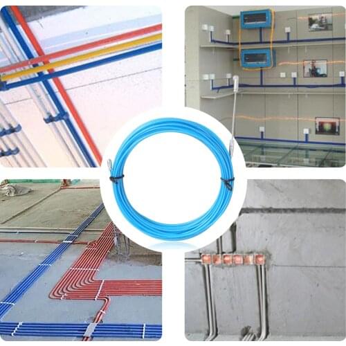 Wheel Pushing Wiring Install Electric Cable Puller Guide Device Conduit Rodder Pulling Fish Draw Tape Reel Ducting