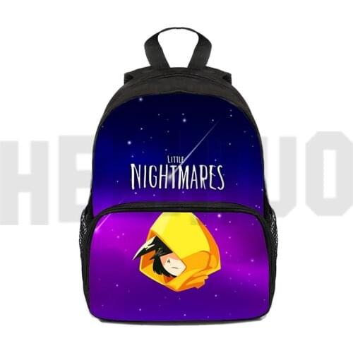 12/16 Inch Mini Bag 3D Little Nightmares 2 Backpack School Children Anime Bag Cute Bookbag Kids Cartoon Backpack Kindergarten