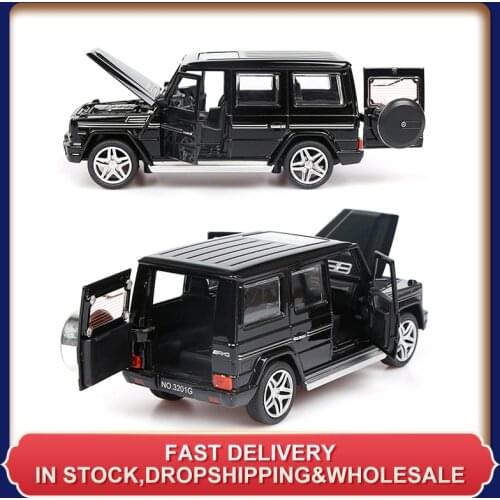 1:32 Pull Back Model Car Alloy Model Toy Sound Light Pull Back Toy Car For G65 SUV AMG Toys For Boys Children Gift