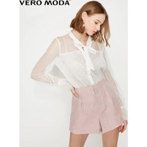 Vero Moda Womens Linen Plaid Shorts|319215509