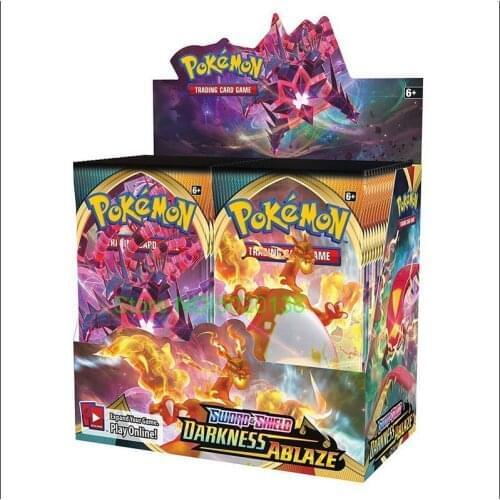 Pokémon TCG: Sword & Shield Darkness Ablaze Booster Box Pokemon Cards 36 Pack Box