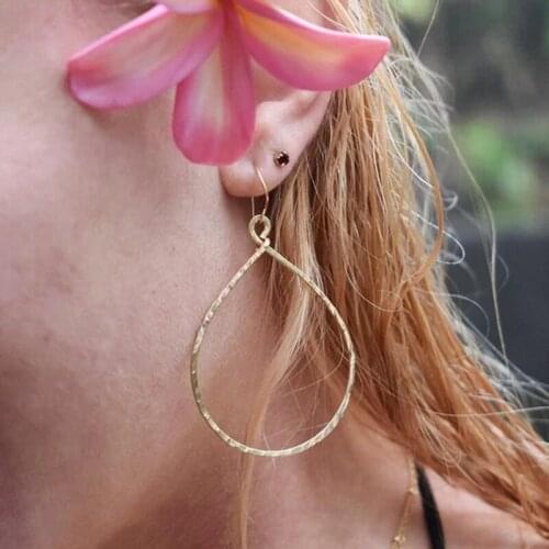 Handmade Gold Hoop Earrings Vintage Jewelry Gold Filled Orecchini Brincos Pendientes Earrings For Women 925 Silver Oorbellen