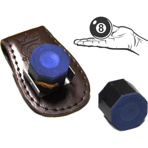 High Quality Pool Billiards Snooker Accessories Leather Magnetic Belt Clip Chalk Holder Accessory Random Color Delivery