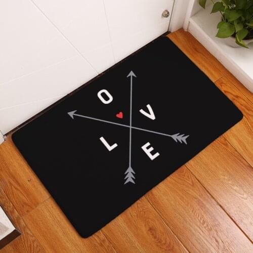 Zeegle Creative ArrowHead Printed Corridor Mats Absorbent Bedroom Entrance Doormats Anti-slip Kitchen Rug Bathroom Floor Carpet