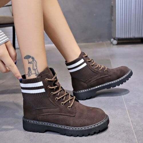 Winter 2019 Hot Plush Warm Snow Boots Lace Up Flat Boots Women Sale Winter Boots Women Fur Ankle Boots for Women Boots U11-91