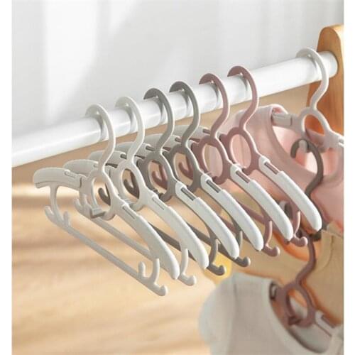 10pcs/lot Children Clothes Hangers Non-Slip Hook For Suit Coat Closet Garment Outdoor Drying Rack Plastic Kids Clothing Hanger