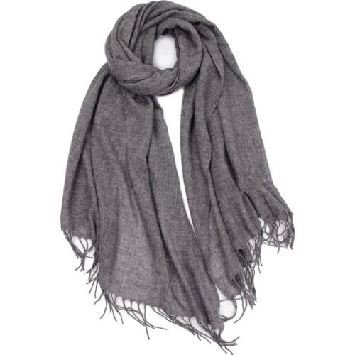 100%goat cashmere fashion tassel scarf shawl pashmina all-matching color for unisex 70x200cm
