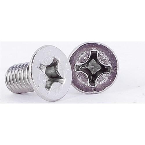 100PCS Chinese supplier stainless steel 304 cross countersunk head screw, 6#-32 UNC screws