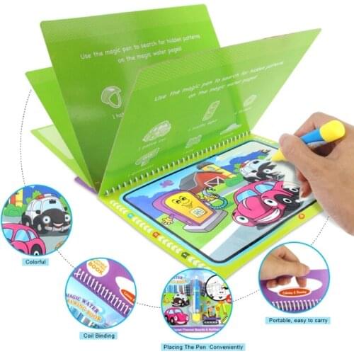 1XCD Water Color Book for Kids Over 3 Year Old Early Educational Montessori Supplies