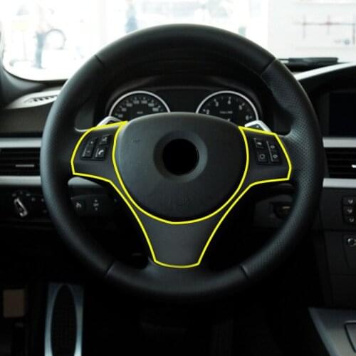 2021 Suitable For 3 w Series E90 05-12 Steering Wheel Frame Decoration Stier，Interior Car Stier Modification