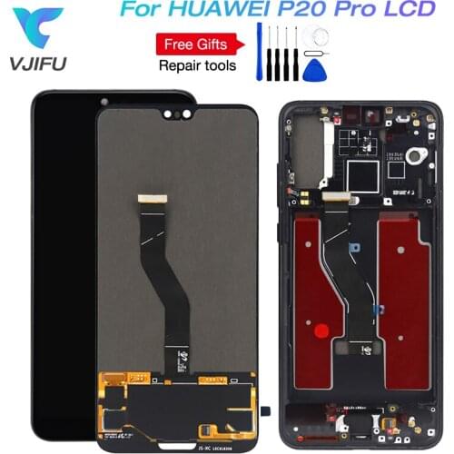2240x1080 Original Amoled For 6.1" Huawei P20 Pro CLT-AL LCD Screen display Touch Digitizer with fingerprint P20 Plus tools