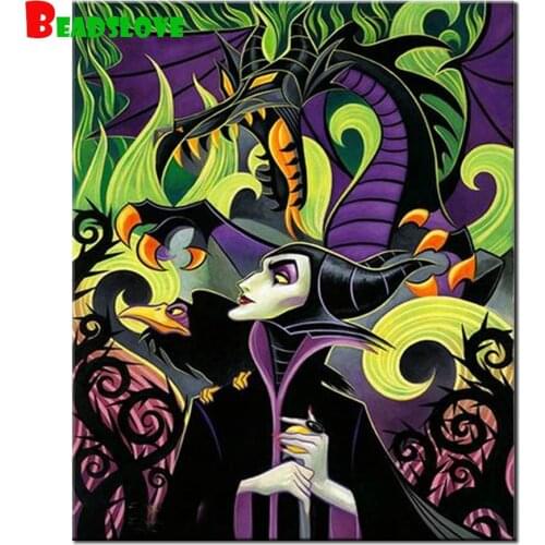 3D diamond painting,cartoon,witch,square round diamond embroidery,Christmas decoration, rhinestone painting,cross stitch