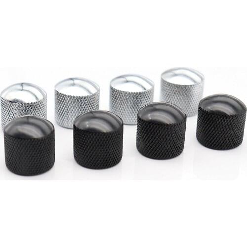 4pcs Metal Dome Tone Guitar Volume Tone Knobs Potentiometer Control Knobs For Electric Guitar Bass ø6mm