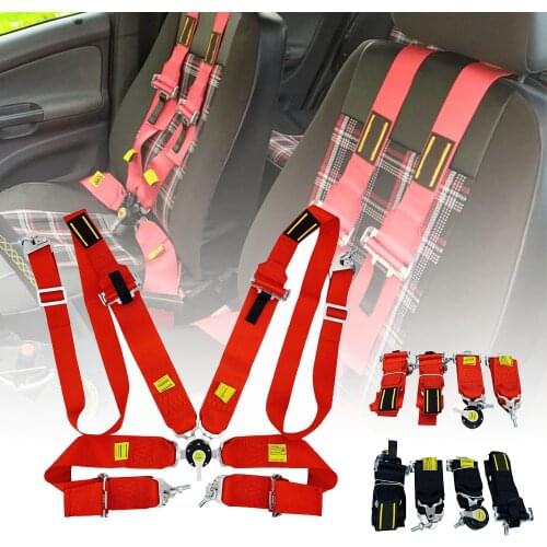 4 Point Snap-In Universele Camlock Quick Release Racing Autogordel Harnas 3 "Verstelbare Harnas veilig Schouderriem