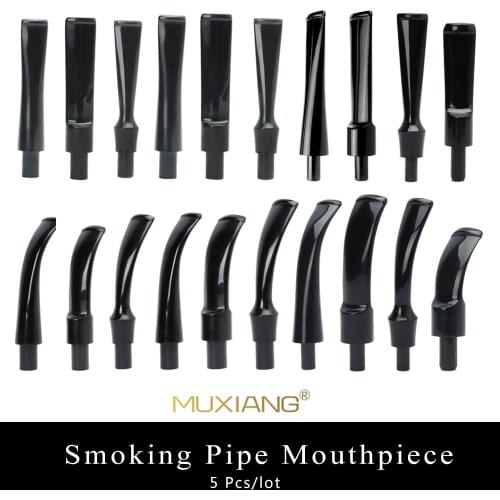 MUXIANG 5 Pcs/lot Smoking Pipe Specialized Acrylic Tobacco Pipe Mouthpiece Mix Flexible Choice Tube Holder Mouthpiece China Sale