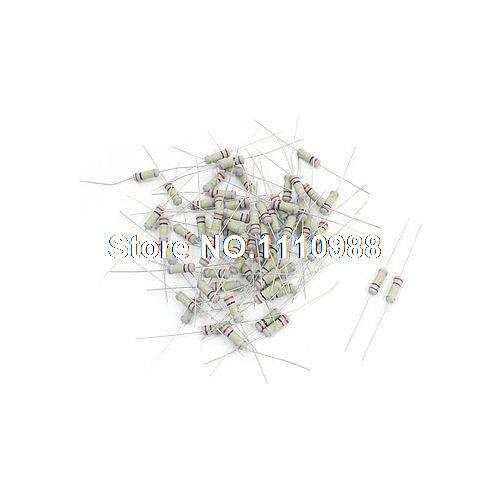 60 Pcs 200K Ohm 1Watt 5% Tolerance Axial Carbon Film Fixed Resistors