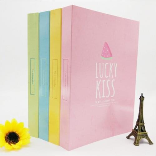 6 Inch Photo Album 4R Large Album Fruit Pattern Childrens Baby Family Commemorate Plastic 5Inch Transparent Photo Album Storage