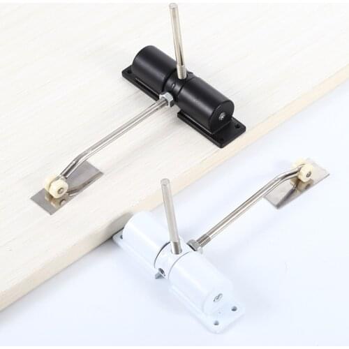 Automatic Door Closer Aluminum Alloy Automatic Door Spring Door Closer Adjustable Security System Hinge Tone Intensity Slides