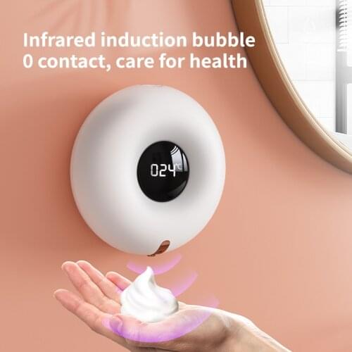 Bathroom Kitchen Automatic Soap Dispenser 280ML Hand Soap Dispenser Touchless Alcohol Disinfection Foaming Liquid Soap Dispenser