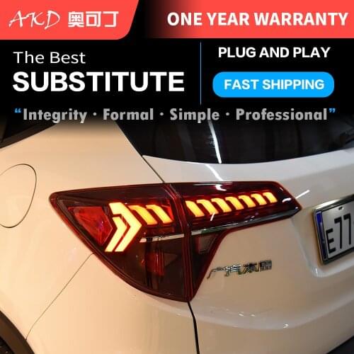 Car Tail Lights Automotive Parts For Honda HRV HR-V Vezel Taillights Rear Lamp LED Signal Reversing Parking Lights FACELIFT