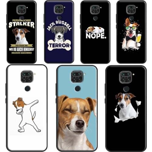 Jack Russell Terrier Face Puppy Dog Phone Case For Xiaomi Redmi Note 10 Pro 9S 8T Note 8 9 Pro Back Cover For Redmi 9 9A 9C 9T