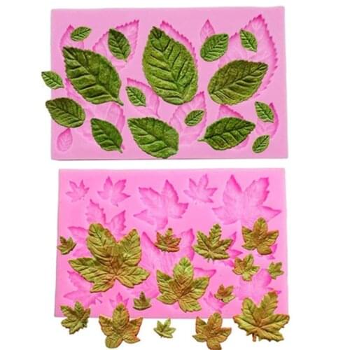 Design DIY UV Resin Leaves Concrete Molds Maple Leaves Silicone Moulds 3d Wall Panel Jewelry Accessories Clay Mold