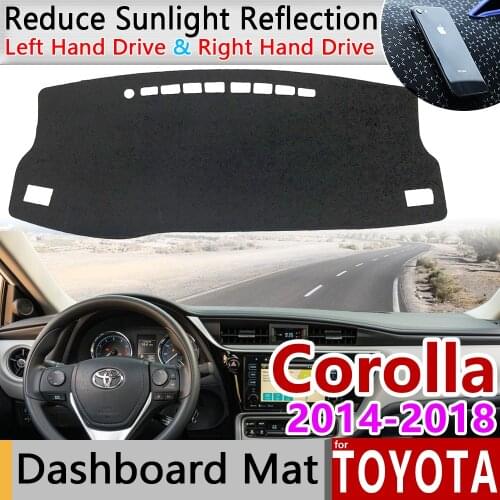 For Toyota Corolla E170 E160 2014 2015 2016 2017 2018 Anti-Slip Mat Dashboard Cover Pad Sunshade Dashmat Carpet Accessories Rug