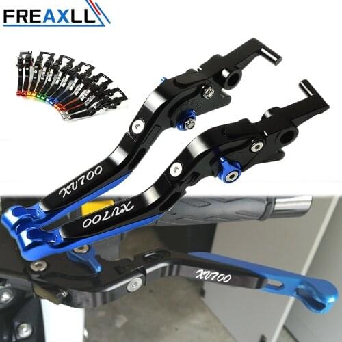 For YAMAHA XV 700 XV700 Virago 1984 1985 1986 1987 CNC Aluminum Motorcycle Adjustable Folding Extendable Brake Clutch Levers