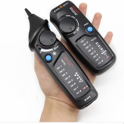 Bside FWT81 Cable Tracker RJ45 RJ11 Telephone Wire Network LAN TV Electric Line Finder Tester multifunction network tester