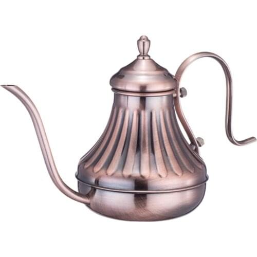 Coffee Pot Fine Mouth Gooseneck Long Spout Pour Over Drip Stainless Steel Pot