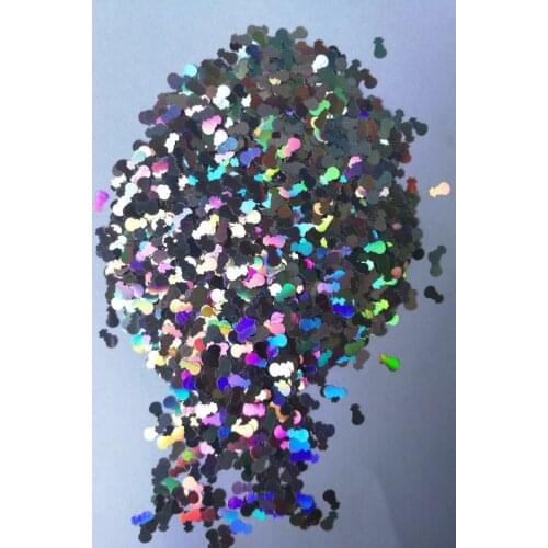 Laser Silver Snowman Loose glitters UV resin / Holographic / Solvent Resistant / Slime Art / Nail Art / Resin Jewelry 500 grams