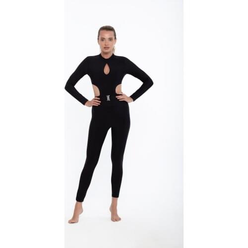 Esmeraldas Leggings Black Push up jumpsuit Long Sleeve Street Wear