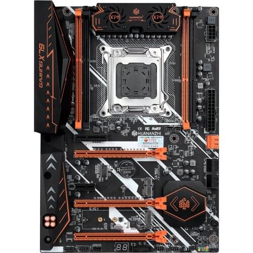 HUANANZHI X79 DELUXE V7.1 MOTHERBO CPU Motherboard LGA 2011 ATX USB3.0 SATA3 PCI-E NVME M.2 support REG ECC NON-ECC memory
