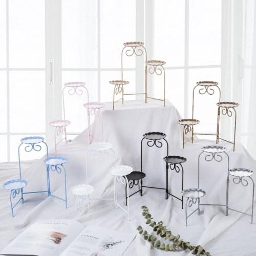 Metal Cupcake Plates Wedding Birthday Party Cake Stands Food Dessert Holder Snack Tray for Baking Dessert Shop