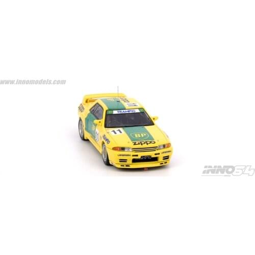 INNO64 1:64 Nissan Skyline GT-R R32 BP OIL TRAMPIO Inter TEC Fuji 1993 #11 Diecast Model Car