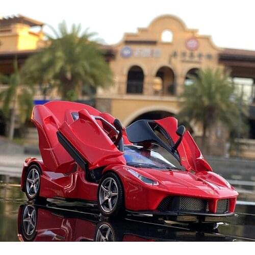 1:32 Laferrari Alloy Sports Car Model Diecast & Toy Vehicles Metal Car Model Simulation Sound Light Collection Children Toy Gift