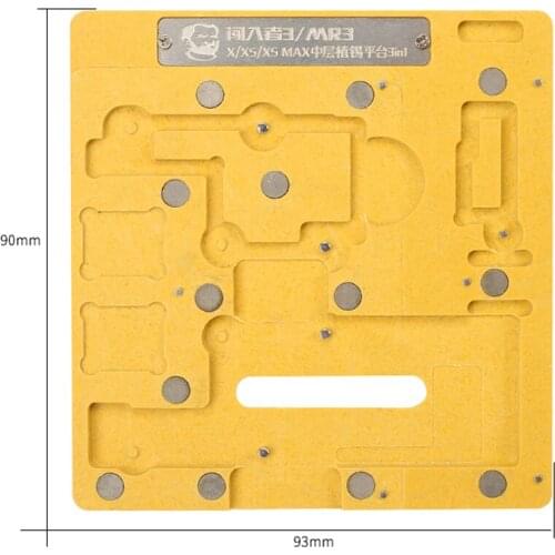 MECHANIC 3 In 1 BGA Reballing Kit Set Mainboard Middle Frame Positioning PCB Fixture Platform for iPhone X XS XSMAX Repair Tool