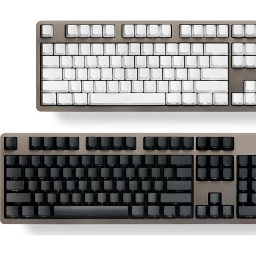 Keycaps Set Front Side Print Backlit 104 key standard ANSI shine through legends PBT oem profile for Mechanical keyboard